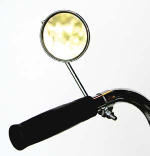 SUMMIT 3'' ROUND MIRROR WITH REFLECTOR CHROME