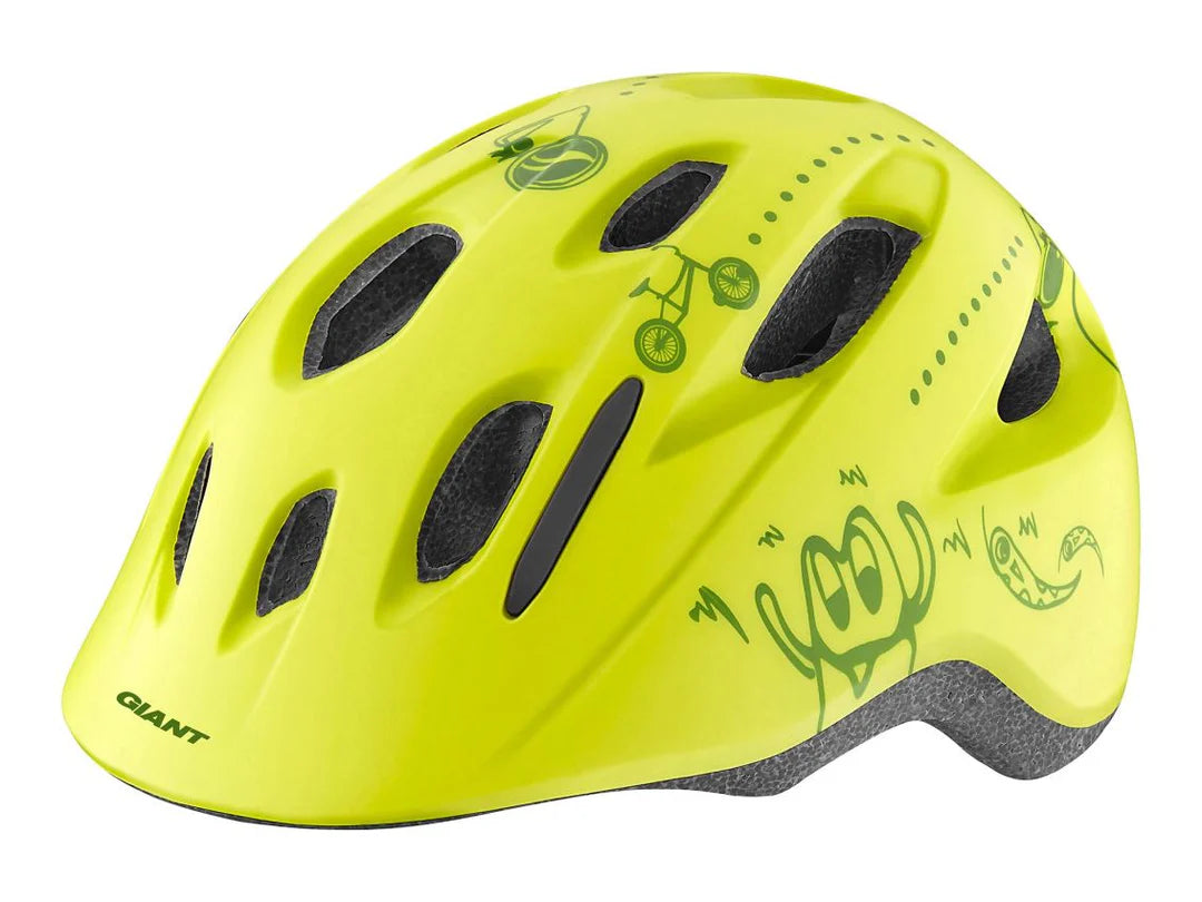 GNT Holler Youth Helmet OSFM Matte Lime (w/ Bug Net)