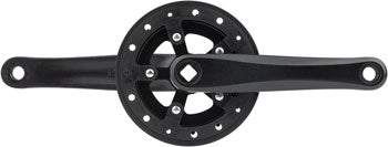 Samox OEM Crankset - 170mm, 28t, Square Taper JIS Spindle Interface, Riveted Chain Guard, Black