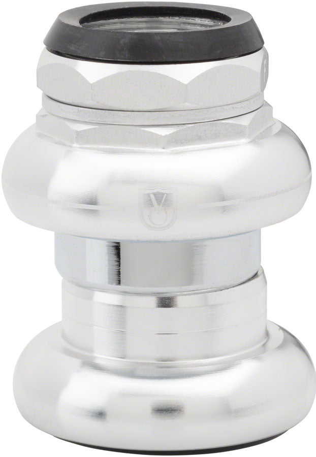 Velo Orange Threaded Headset - Caged Bearing, French EC30 /25.0-1.0 Upper | EC30/26 Lower, Silver