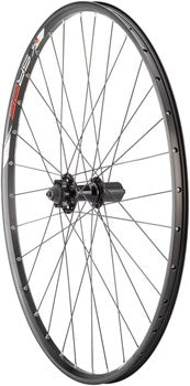 Quality Wheels Value Double Wall Series Disc Rear Wheel - 29", QR x 135mm, 6-Bolt, HG 10, Black, Clincher, 32H