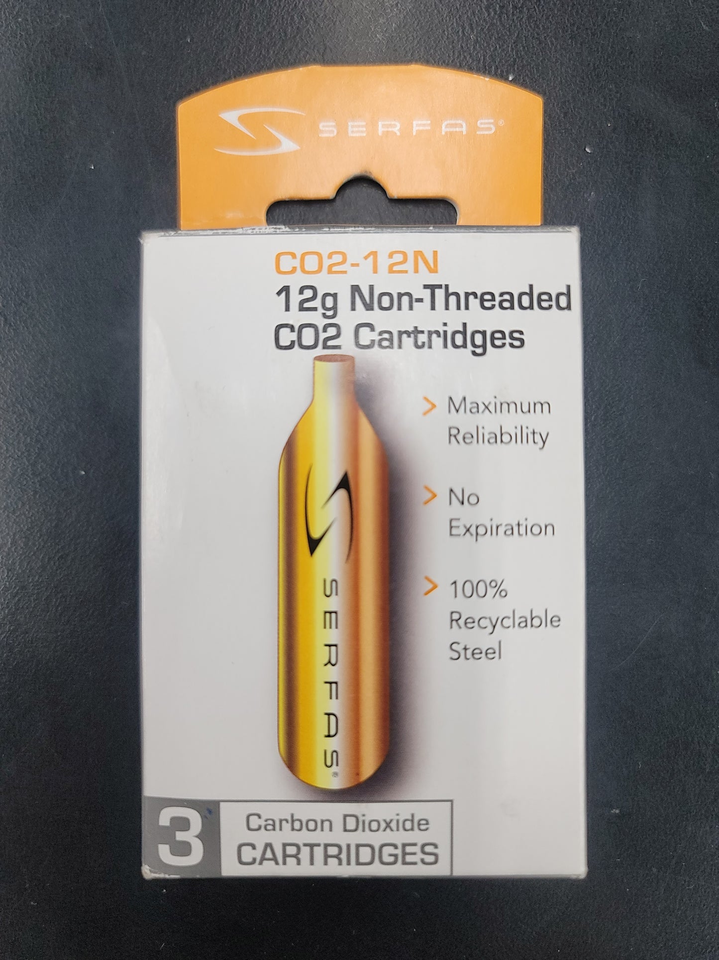 Serfas 12-Gram CO2 Non-Threaded Cartridges