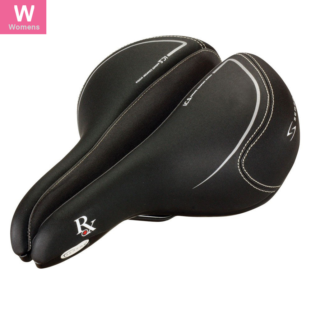 Serfas Women’s Road/MTB Comfort Saddle w/ Anti-Microbial Microfiber Cover