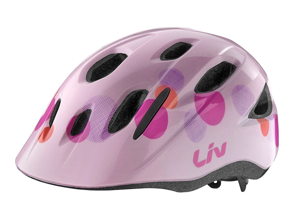 LIV Musa Youth Helmet OSFM Pink Bubble (Bug Net)