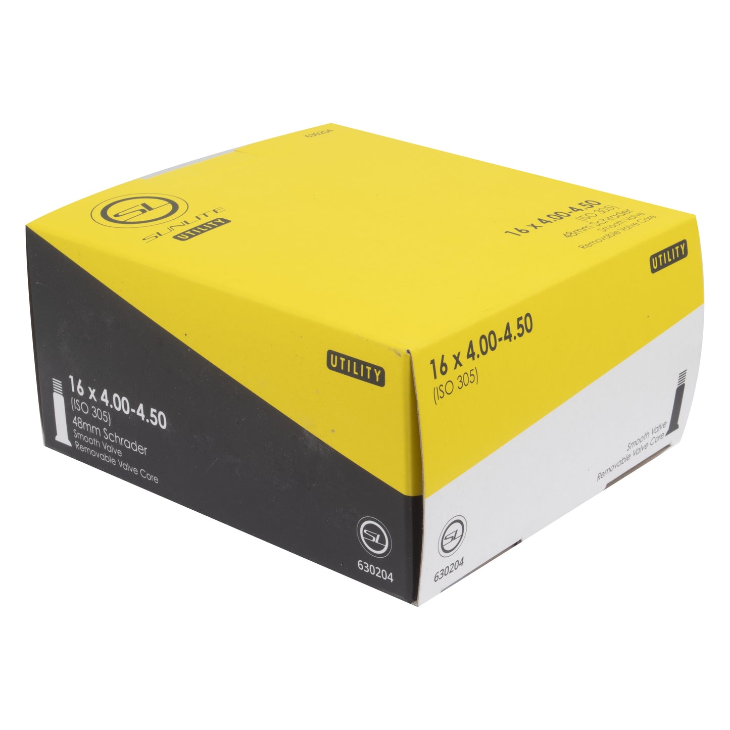 Sunlite Utili-T Standard Schrader Valve Tubes, 16x4-4.5