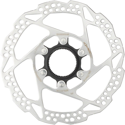 Shimano SM-RT54-S Disc Rotor - 160mm Center Lock For Resin Pads Only External Lockring Silver