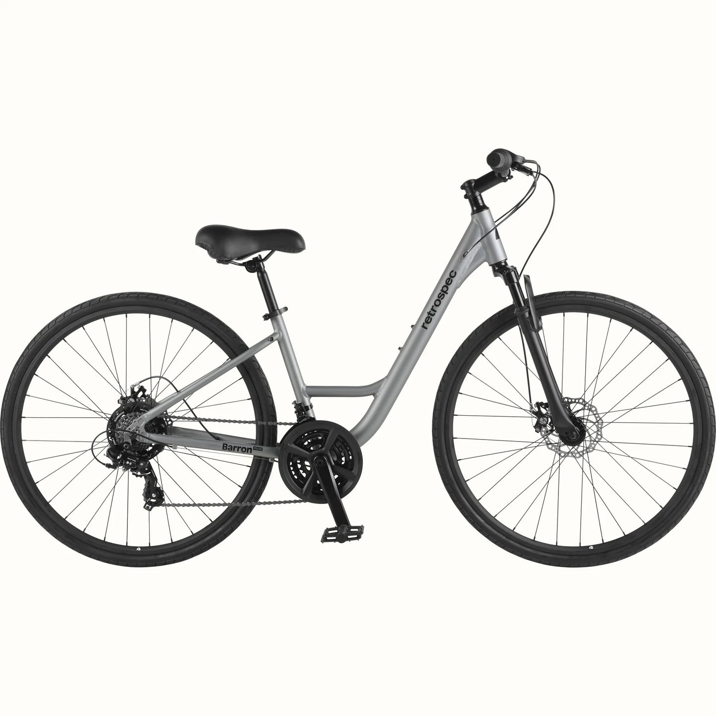Retrospec Barron Plus Comfort Hybrid Bike - 21 Speed - Step Through
