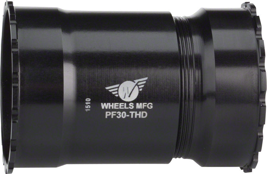 Wheels Manufacturing PressFit 30 Thread-Together Bottom Bracket with ZERO Ceramic Bearings Black