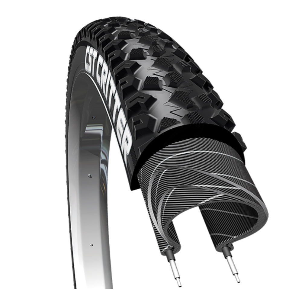 2 Pneumatici CST C1779 26x2.15 Per Mountain Bike Nero Filo Clincher Antiforatura - Foto 2