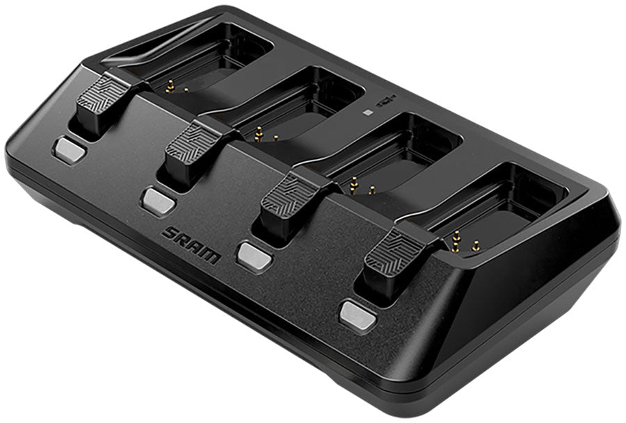 SRAM AXS 4-Port Battery Charger w/o Cord - Compatible with AXS Batteries used on eTap and RockShox AXS Components (Battery sold separate)