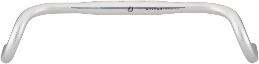 Salsa Cowchipper Deluxe Drop Handlebar - Aluminum, 31.8, 52cm, Silver