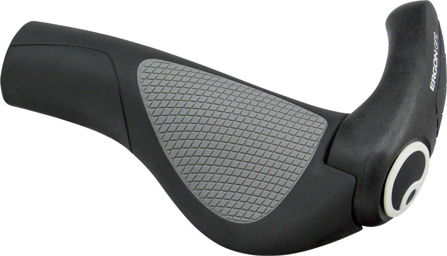 Ergon GP2 Grips - Black/Gray Lock-On Small