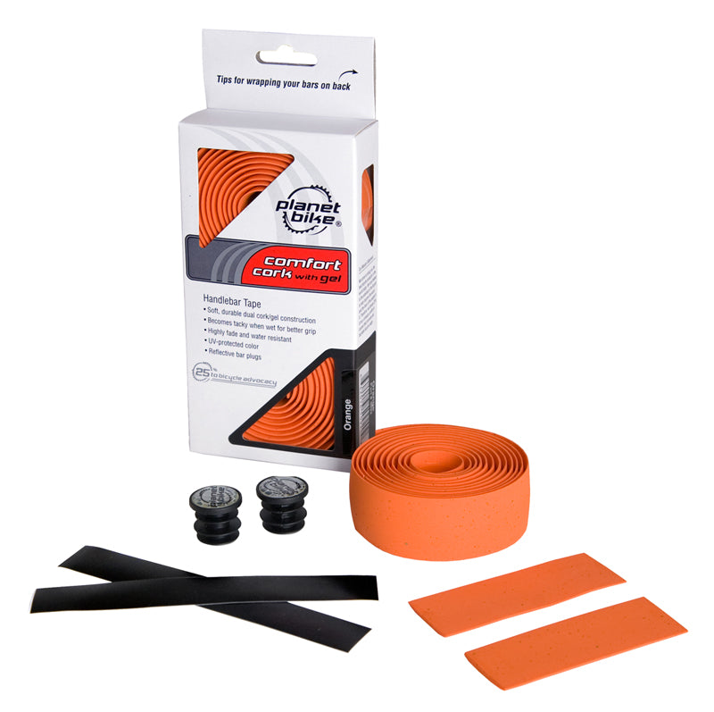 Planet Bike Comfort Gel Handlebar Tape Orange