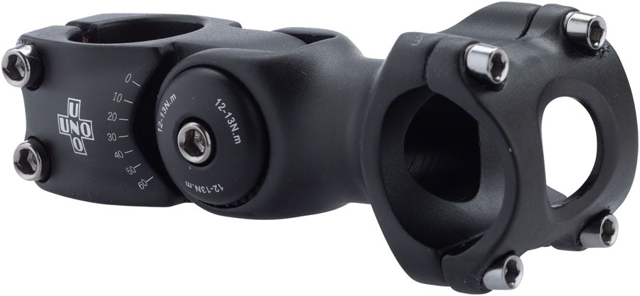 Kalloy 820 Stem - 95mm 31.8 Clamp Adjustable 1 1/8 Aluminum Black