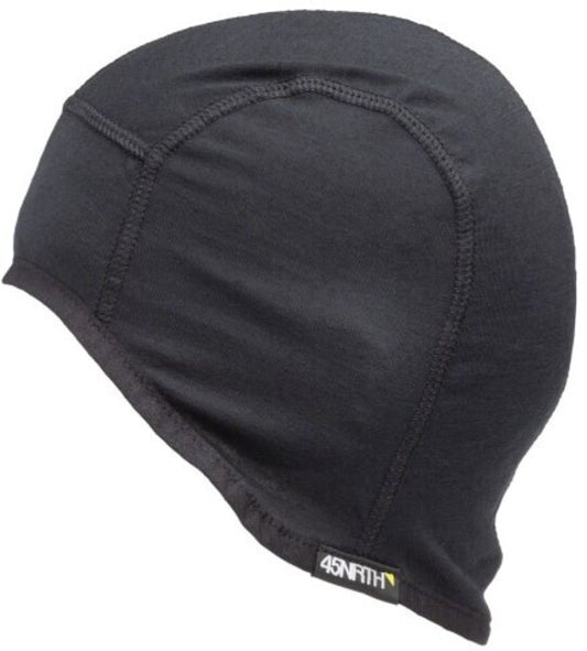 SKULL CAP STAVANGER LIGHTWEIGHT WOOL BLACK 45north