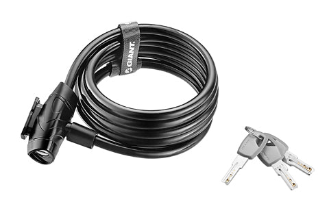 GNT Flex Key Cable Lock Black w. Bracket